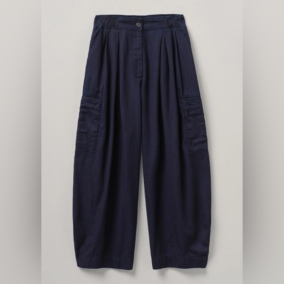TOAST Indigo Cotton Twill Wide Leg Pants, ONCE WORN, size small - Picture 1 of 4
